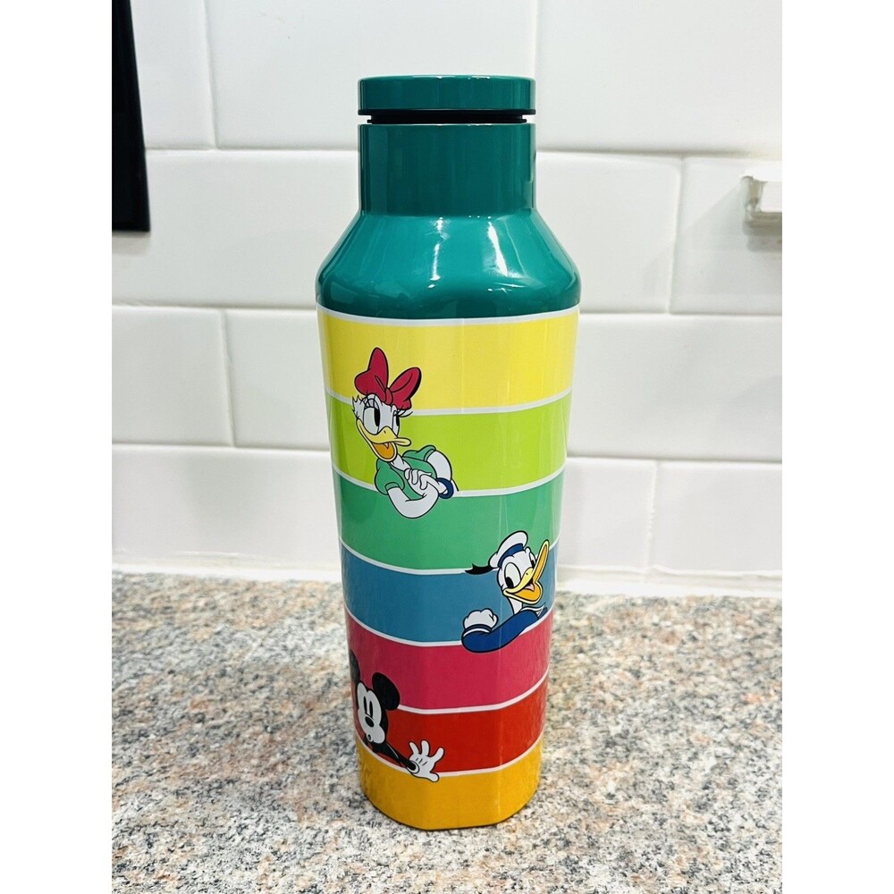 Disney Parks Mickey Mouse & Friends Corkcicle Canteen 20 oz Tumbler Vintage